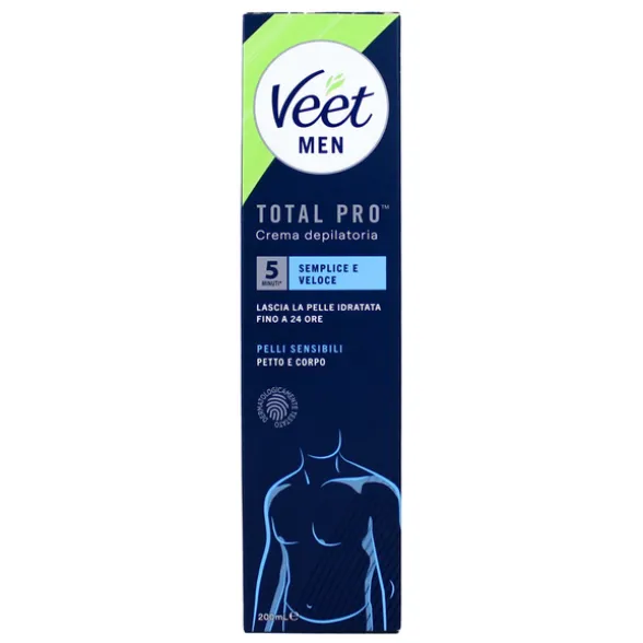 VEET MEN CREMA DEPILATORIA PETTO e CORPO PELLI SENSIBILI 200 ML