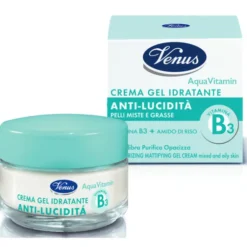 VENUS AQUA VITAMIN CREMA GEL IDRATANTE ANTI LUCIDITA' VITAMINA B3 50 ML