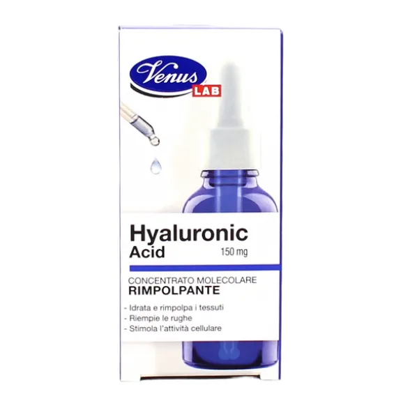 VENUS LAB HYALURONIC ACID CONCENTRATO IDRATANTE RIMPOLPANTE 30 ML 150mg