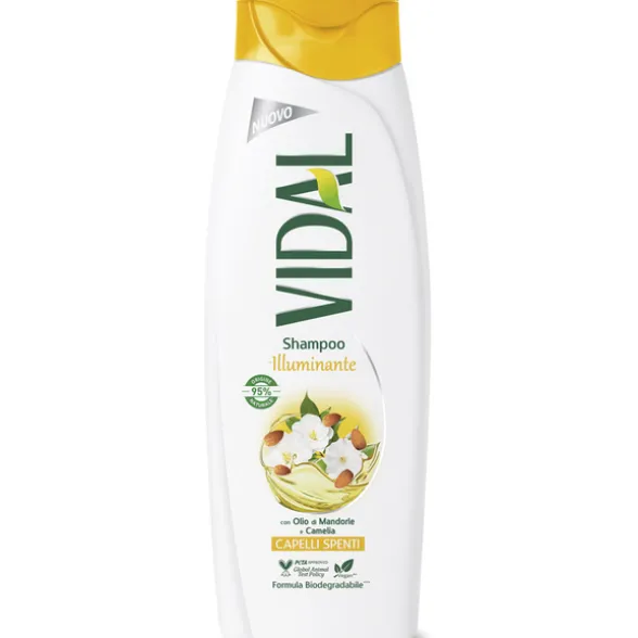 VIDAL SHAMPOO ILLUMINANTE CON OLIO DI MANDORLE E CAMELIA CAPELLI SPENTI 250 ML
