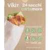 VIKIT 24 SACCHI CARTAMORE COLORE BIANCO FORMATO PANINO 12x9xH30 2 LT IN ASTUCCIO