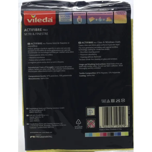 VILEDA ACTIFIBRE PANNO per VETRI e FINESTRE