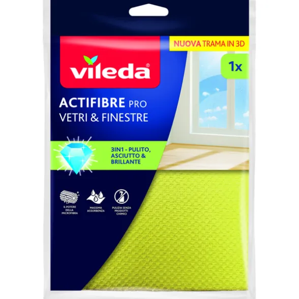VILEDA ACTIFIBRE PANNO per VETRI e FINESTRE