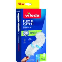 VILEDA FLEX & CATCH SHORT KIT SYSTEM + 2 REFILLS