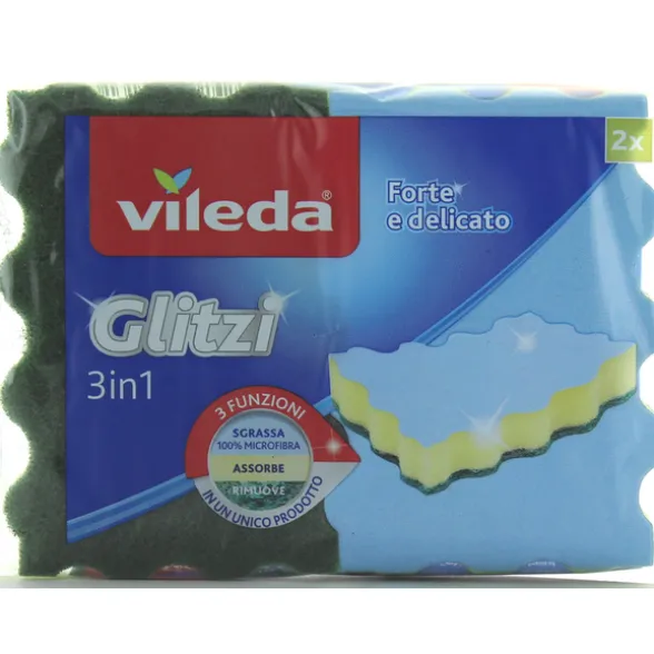 VILEDA GLITZI SPUGNA 3in1 2 PZ