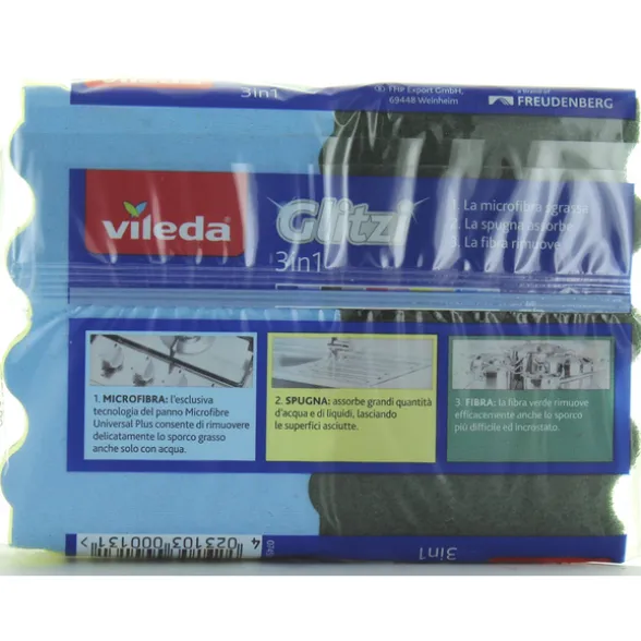 VILEDA GLITZI SPUGNA 3in1 2 PZ