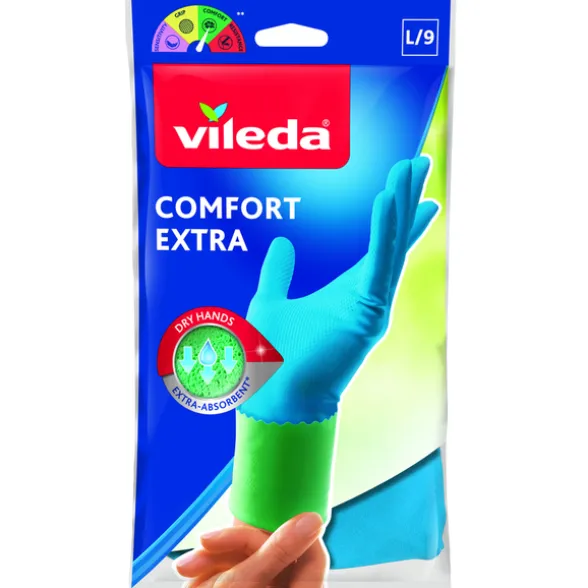 VILEDA GUANTI COMFORT EXTRA L/9 GRANDE