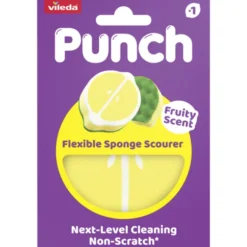 VILEDA SPUGNA ABRASIVA PUNCH LIMONE