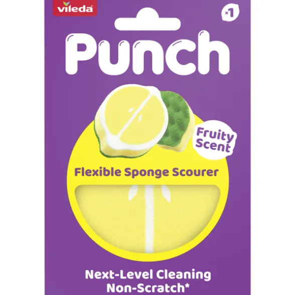 VILEDA SPUGNA ABRASIVA PUNCH LIMONE