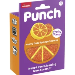 VILEDA SPUGNA ABRASIVA PUNCH ARANCIA