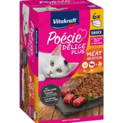 VITAKRAFT CAT POESIE DELICE PLUS 3 POLLO - 3 MANZO 6 VASCHETTE DA 85 grammi