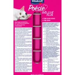 VITAKRAFT CAT POESIE DELICE PLUS 3 POLLO - 3 SALMONE 6 VASCHETTE DA 85 grammi