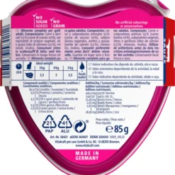 VITAKRAFT CAT POESIE DELICE PLUS MANZO CON OLIO DI SALMONE VASCHETTA 85 grammi