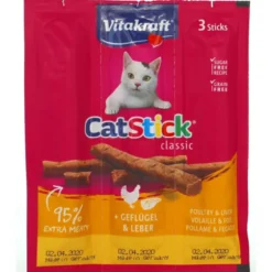 VITAKRAFT CAT STICK MINI POLLO E FEGATO BUSTA 3 PEZZI DA 18 grammi