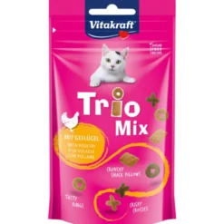 VITAKRAFT CAT TRIO MIX CON POLLAME BUSTA 60 grammi