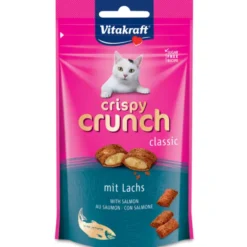 VITAKRAFT GATTO CRISPY CRUNCH CLASSIC CON SALMONE BUSTA 60 grammi