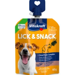 VITAKRAFT LICK & SNACK.SNACK CREMOSO PER CANI CON PATÈ DI FEGATO 60 GRAMMI