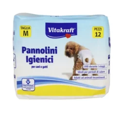 VITAKRAFT 12 PANNOLINI IGIENIZZANTI TAGLIA M PER CANI e GATTI