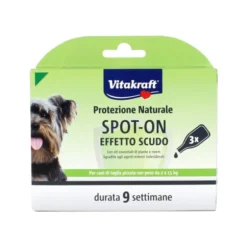 VITAKRAFT SPOT-ON NATURALE PER CANI TAGLIA PICCOLA DA 12 A 15 KG 3 FIALE DURATA 9 SETTIMANE