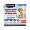 VITAKRAFT TAPPETINI IGIENICI ANIMALI CANE E GATTO CON CARBONE ATTIVO CM 60x60 15 PZ