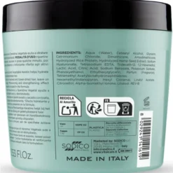 VITALCARE HYALUKER MASCHERA CAPELLI IDRATANTE e RINFORZANTE ACIDO IALURONICO + CHERATINA VEGETALE PROFESSIONAL 400 ML