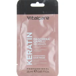 VITALCARE KERATIN MASCHERA RINFORZANTE CAPELLI FRAGILI E STRSSATI BUSTINA MONODOSE 25 ML