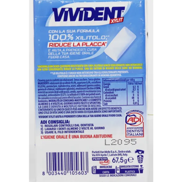 VIVIDENT XYLIT SENZA ZUCCHERO 5 PACKS
