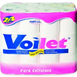 VOILET CARTA IGIENICA PURA CELLULOSA 24 ROTOLI 2 VELI