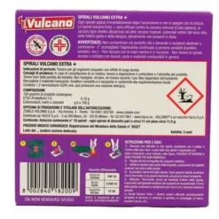 VULCANO SPIRALI 10 PZ.CLASSICHE CONTRO ZANZARE E PAPPATACI
