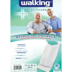 WALKING BAVAGLIO IGIENICO CON TASCA IN CARTA PE DOPPIO STRATO 20 PEZZI