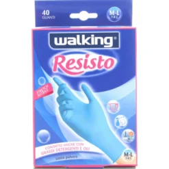 WALKING GUANTO IN NITRILE RESISTO USA E GETTA 40 PZ.MEDIUM/LARGE