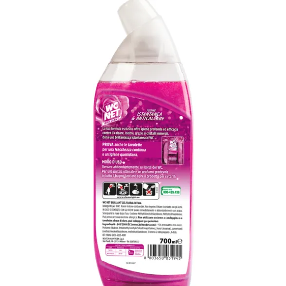 WC NET BRILLIANT GEL IGIENE e ANTICALCARE FLORAL RITUAL 700 ML