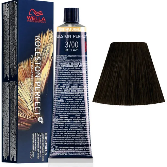 WELLA KOLESTON PERFECT ME PURE NATURALS TINTURA CAPELLI 3/00 CASTANO SCURO NATURALE