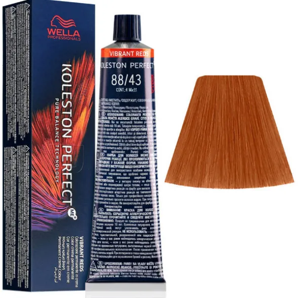 WELLA KOLESTON PERFECT ME PURE NATURALS TINTURA CAPELLI 88/43 BIONDO CHIARO RAME DORATO