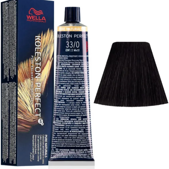 WELLA KOLESTON PERFECT ME PURE NATURALS TINTURA CAPELLI 33/0 CASTANO SCURO INTENSO