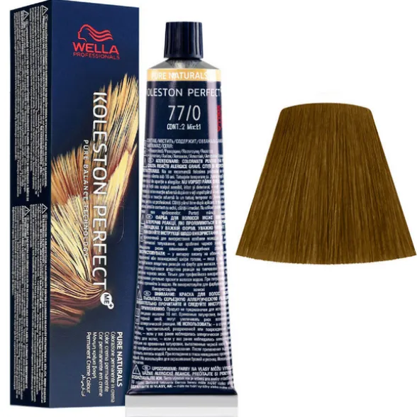 WELLA KOLESTON PERFECT ME PURE NATURALS TITNTURA CAPELLI 77/0 BIONDO MEDIO INTENSO
