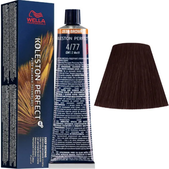 WELLA KOLESTON PERFECT ME PURE NATURALS TINTURA CAPELLI 4/77 CASTANO MEDIO SABBIA INTENSO