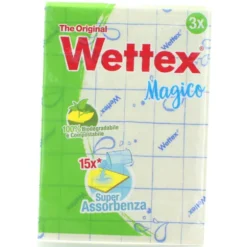 WETTEX PANNO MAGICO 3 PZ. - COLORI ASSORTITI GIALLO / BIANCO