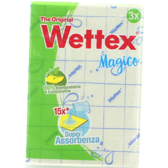 WETTEX PANNO MAGICO 3 PZ. - COLORI ASSORTITI GIALLO / BIANCO