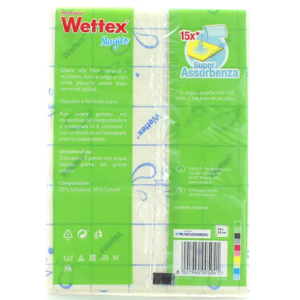 WETTEX PANNO MAGICO 3 PZ. - COLORI ASSORTITI GIALLO / BIANCO