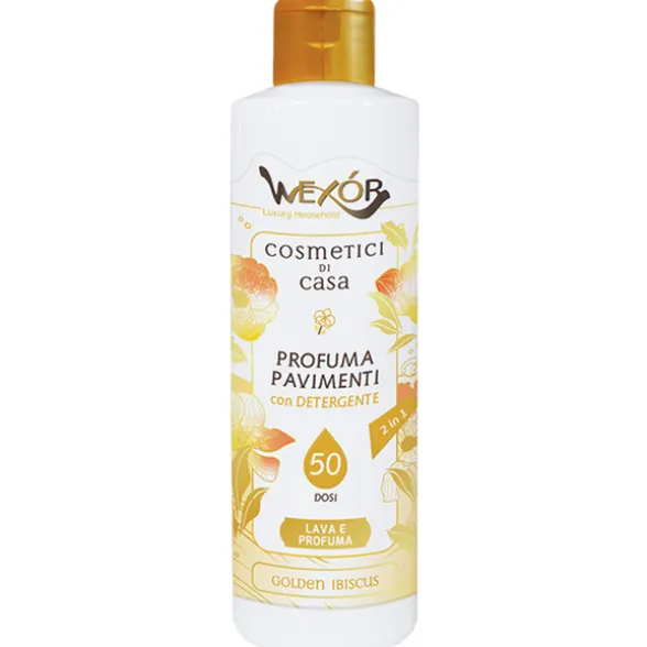 WEXOR COSMETICI di CASA PROFUMA PAVIMENTI GOLDEN IBISCUS 50 DOSI 235 ML