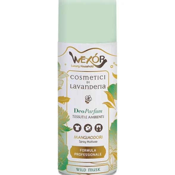 WEXOR COSMETICI di LAVANDERIA DEO PARUM TESSUTI e AMBIENTI MANGIAODORI WILD MUSK SPRAY 400 ML