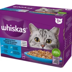 WHISKAS CORE 1+ SELEZIONE PESCE 12x85gr