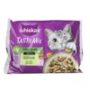 WHISKAS TASTY MIX 1+ SCELTA DELLO CHEF BUSTA 4x85gr MANZO/POLLAME/VERDURE, SALMONE/CAROTE IN SALSA