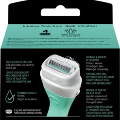 WILKINSON INTUITION SENSITIVE 2in1 SOAP & SHAVE 3 RICAMBI 4 LAME
