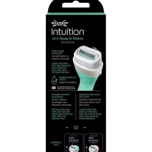 WILKINSON INTUITION SENSITIVE 2in1 SOAP & SHAVE RASOIO