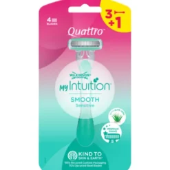 WILKINSON QUATTRO MY INTUITION 3 RASOI+ 1 USA&GETTA SMOOTH SENSITIVE DONNA