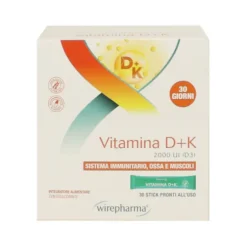 WIREPHARMA VITAMINA D+K SISTEMA IMMUNITARIO 30 STICKS INTEGRATORE ALIMENTARE