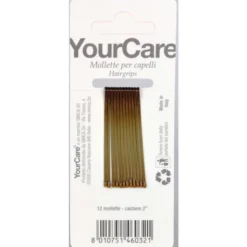 YOURCARE 2" BLISTER 12 MOLLETTE PER CAPELLI COLORE CASTANO