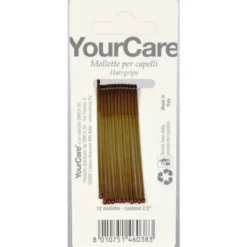 YOURCARE 2,5" BLISTER 12 MOLLETTE PER CAPELLI COLORE CASTANO